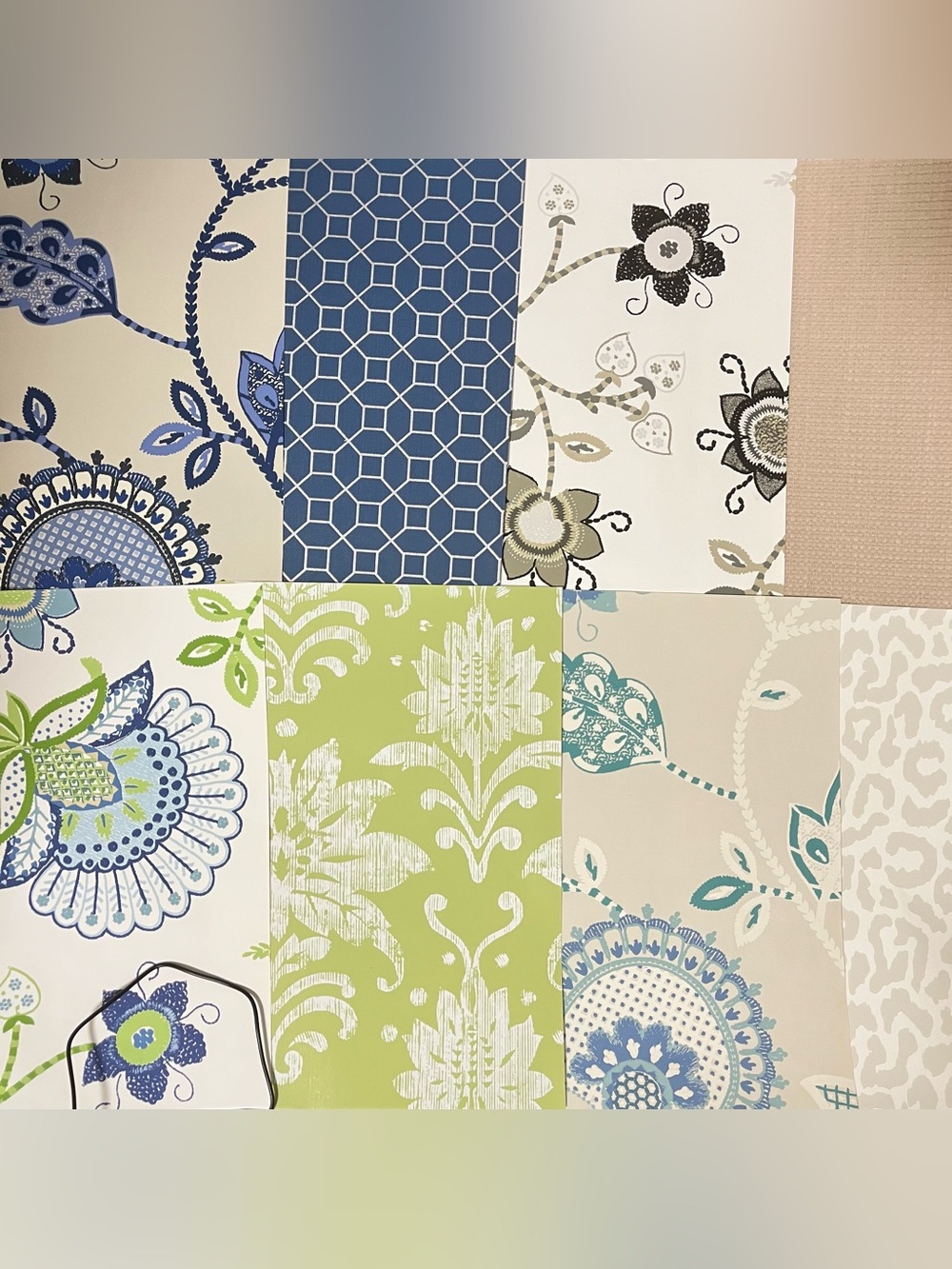 10 Large Thibaut designer wallpaper samples Assorted Arts & Crafts sample Sheets
